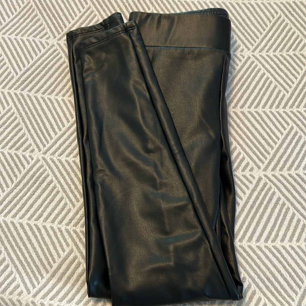 Loft faux leather leggings. size XSP